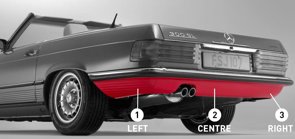 R 107 SL Rear Valance Panels The SLSHOP