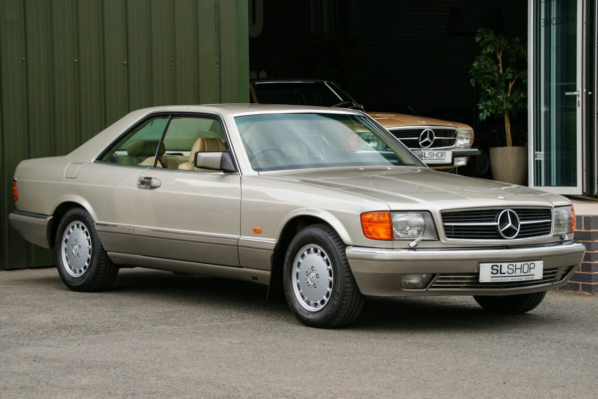 19 Mercedes Benz 560sec C126 2116 Sold Smoke Silver With Mushroom Leather The Slshop