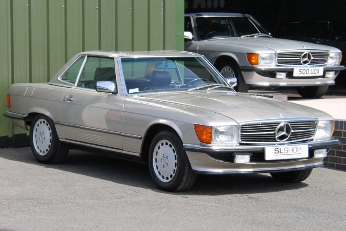 1987 Mercedes Benz 560 Sl R107 2124 Sold Smoke Silver With Brazil The Slshop