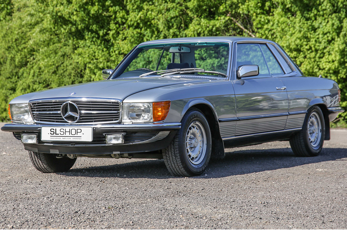 1981 Mercedes Benz 380slc C107 2185 Sold 25 000 Miles Silver Blue With Blue Velour The Slshop