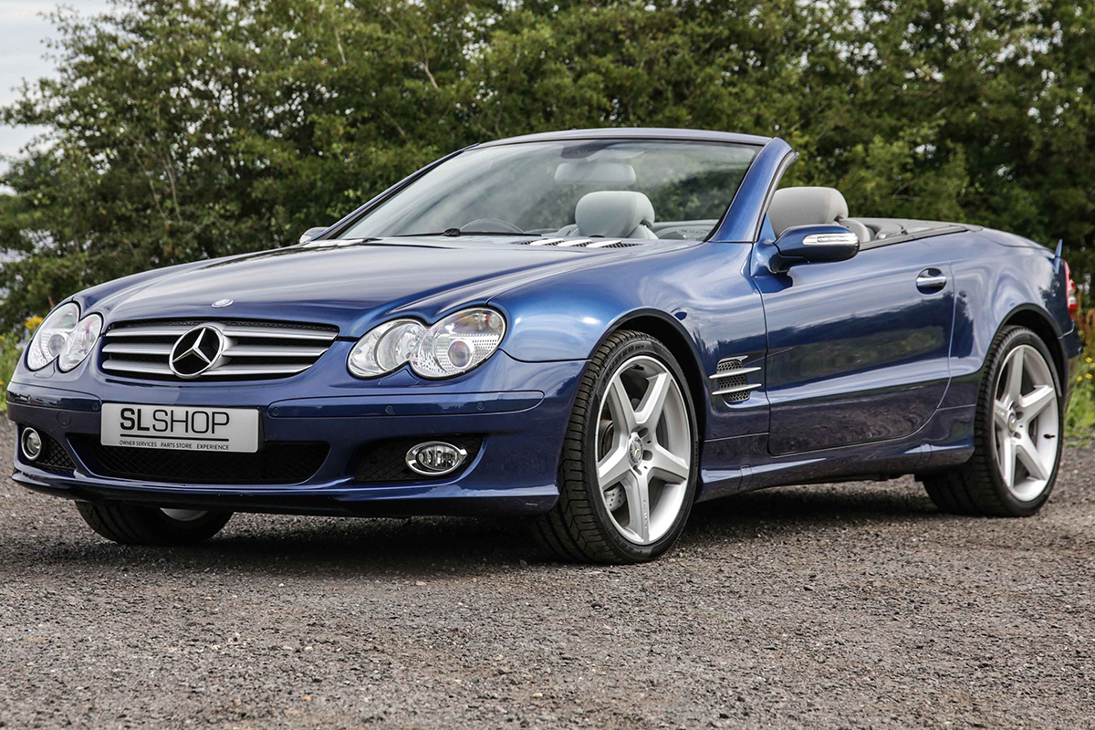 2007 Mercedes Benz Sl500 R230 2221 Bright Blue Metallic With Grey Leather Sold The Slshop