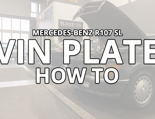 How to read a Mercedes-Benz R107 SL VIN plate