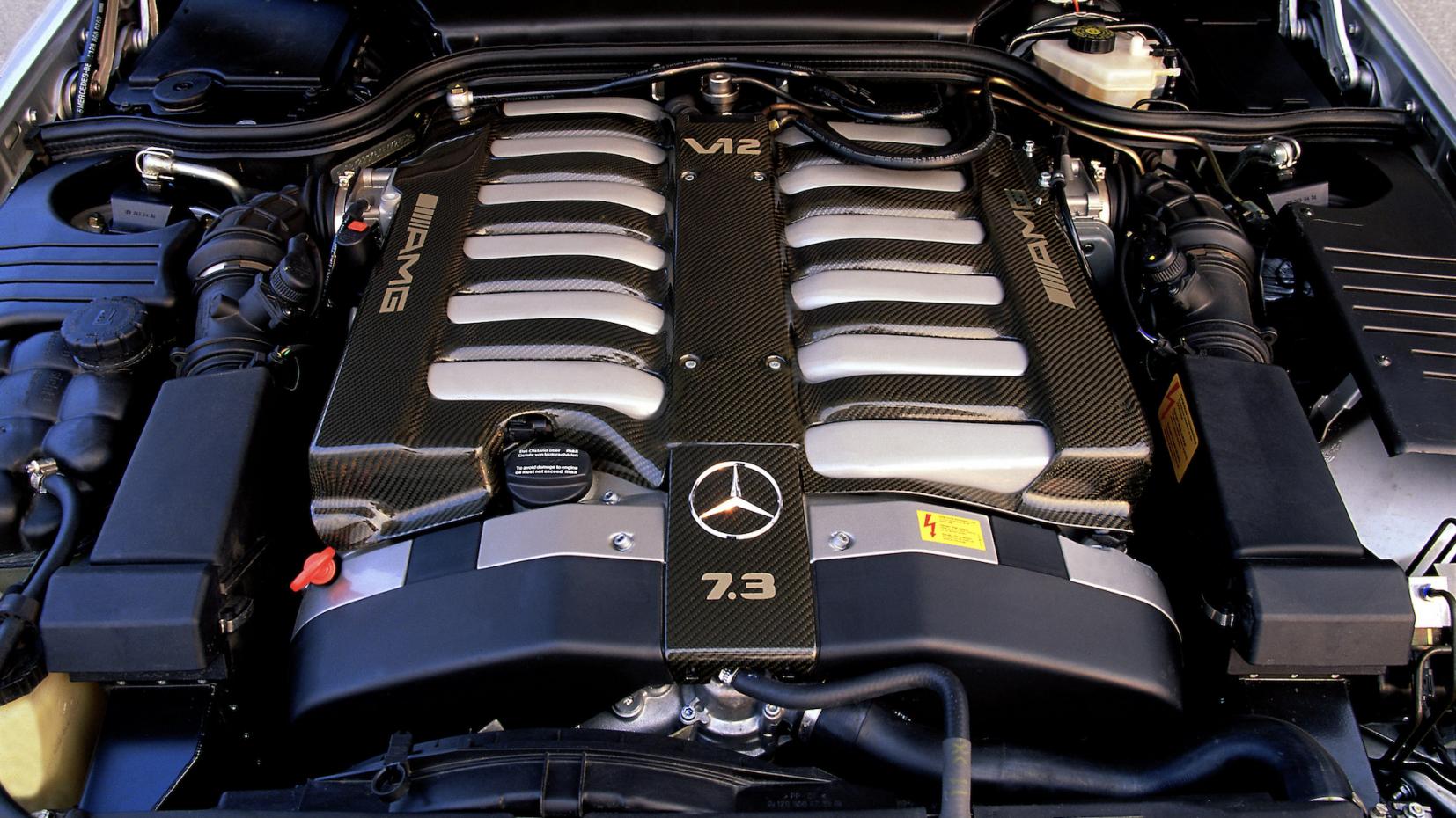 R129 SL73 AMG Engine Bay