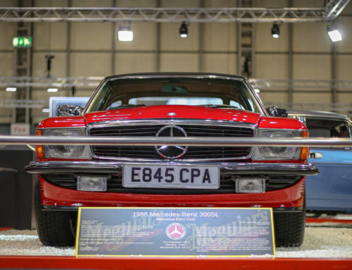 Concours Winning Mercedes Benz SL R107 at NEC Classic Motor Show