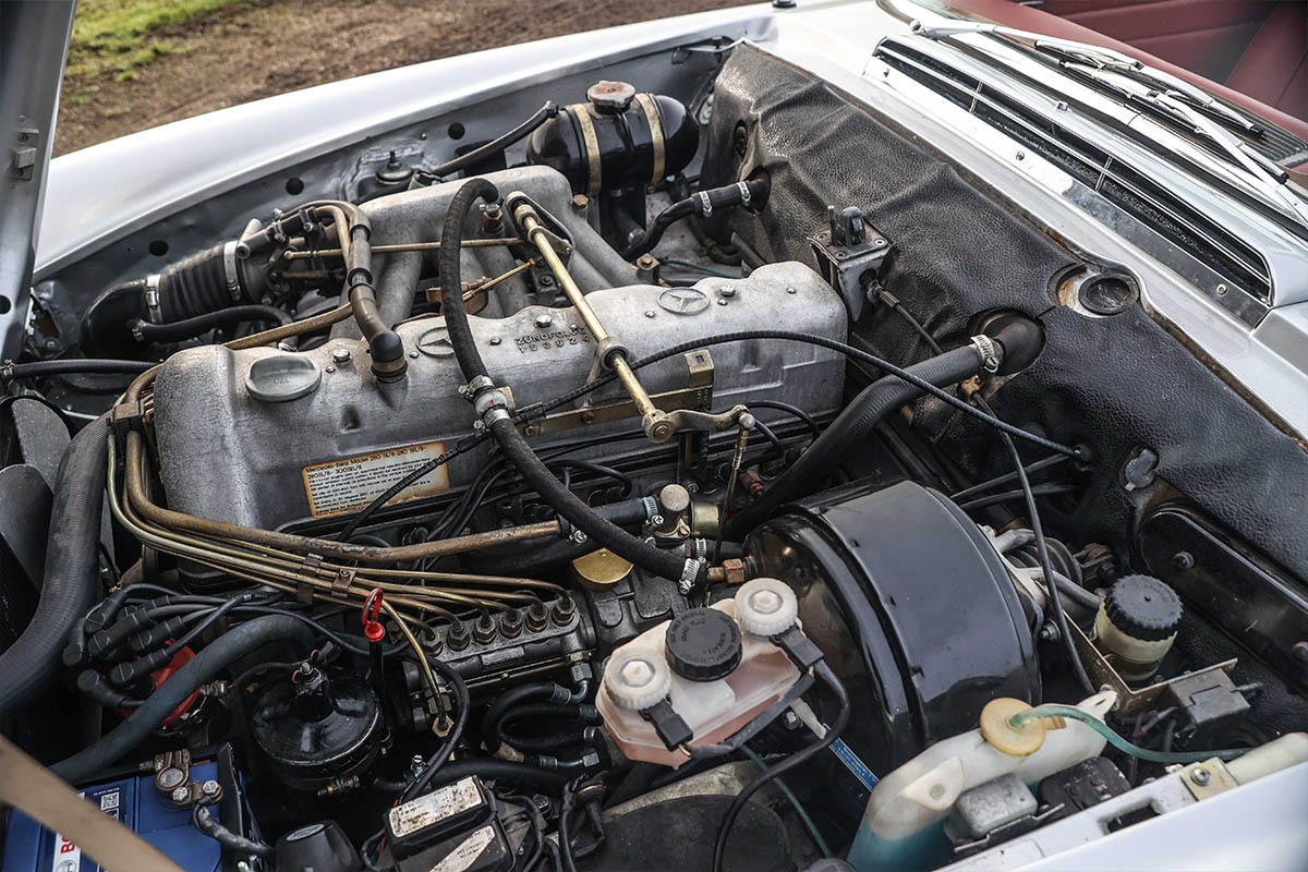 1970s Mercedes 2.8 litre restored engine