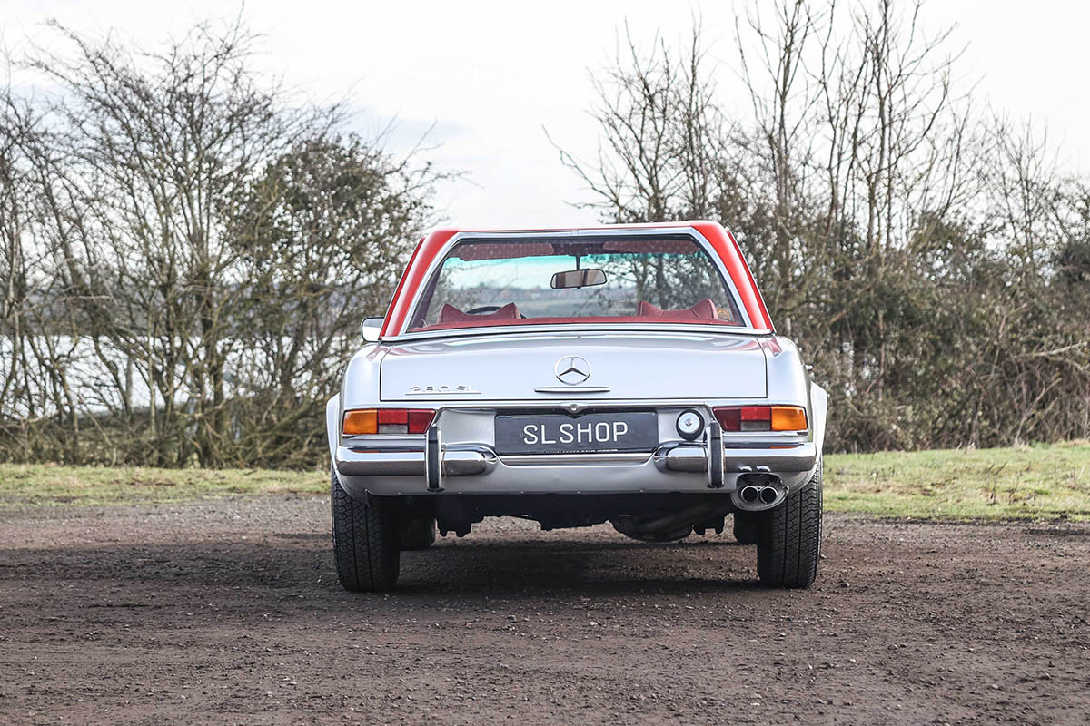 Rear profile of a Mercedes 280SL Pagoda