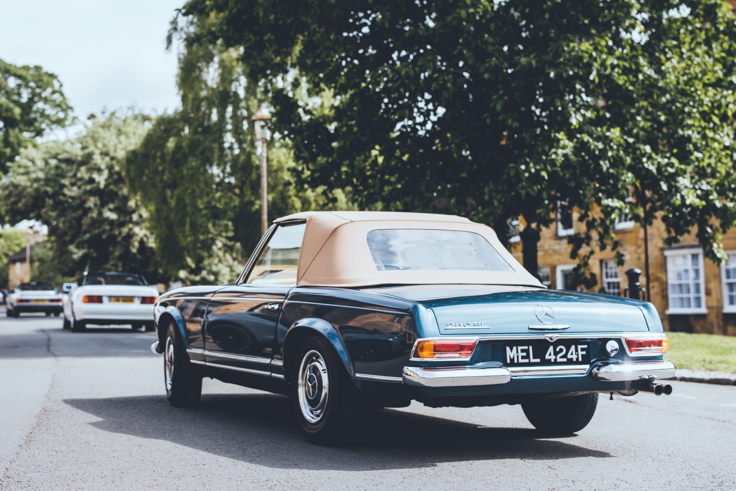 Rear 3/4 of MEL 280SL Mercedes-Benz Pagoda