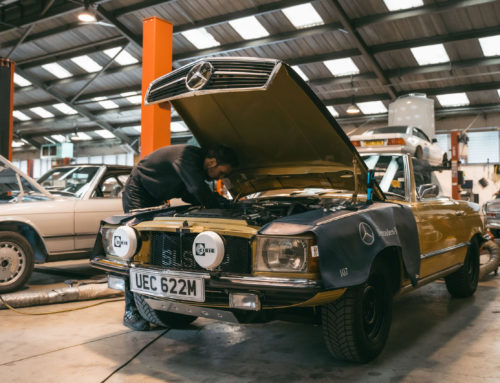 VIBRANT BUT MENACING, R107 350 SL SPORTLINE RALLY CAR