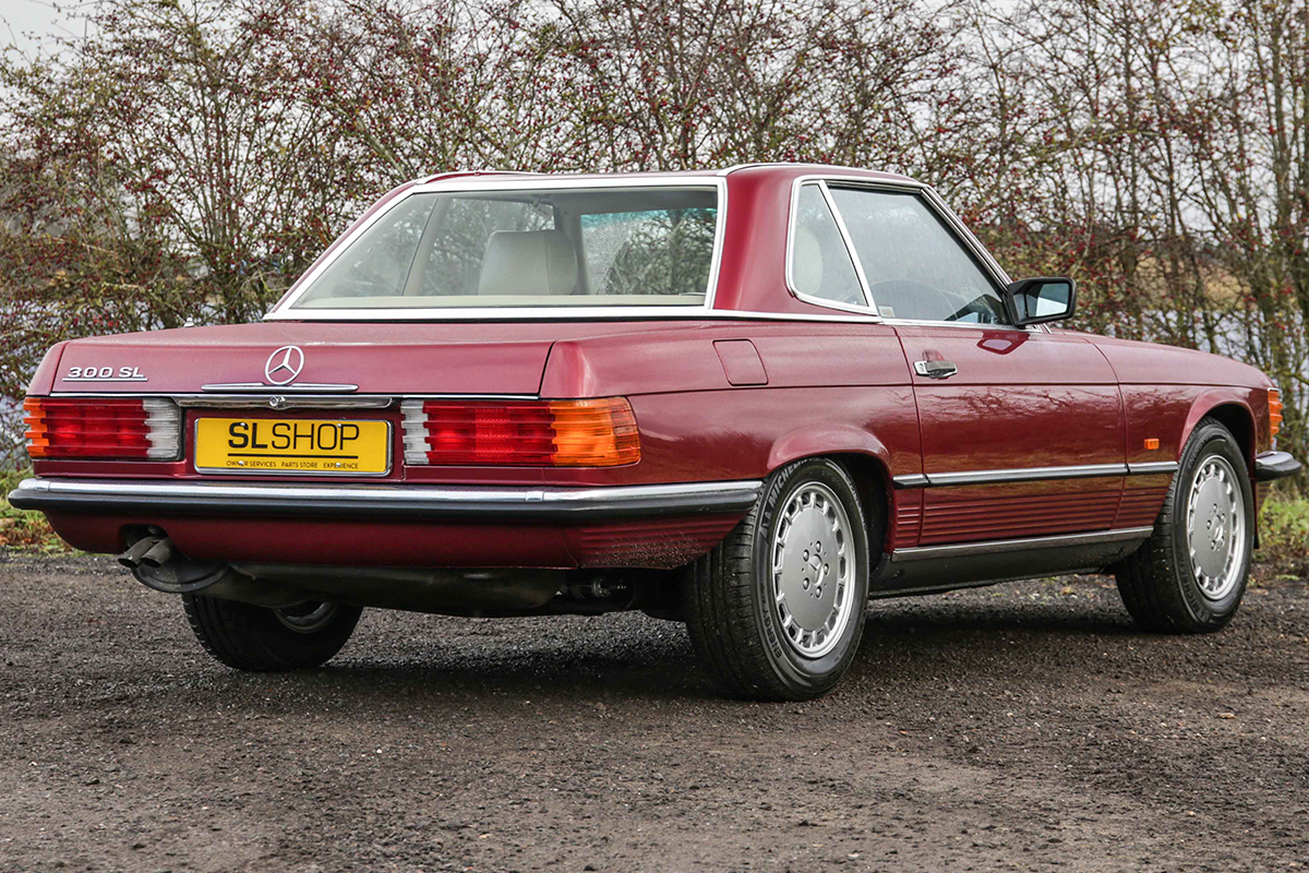 1989 Mercedes-Benz 300SL (R107) Almandine Red with Beige Leather #2245 ...