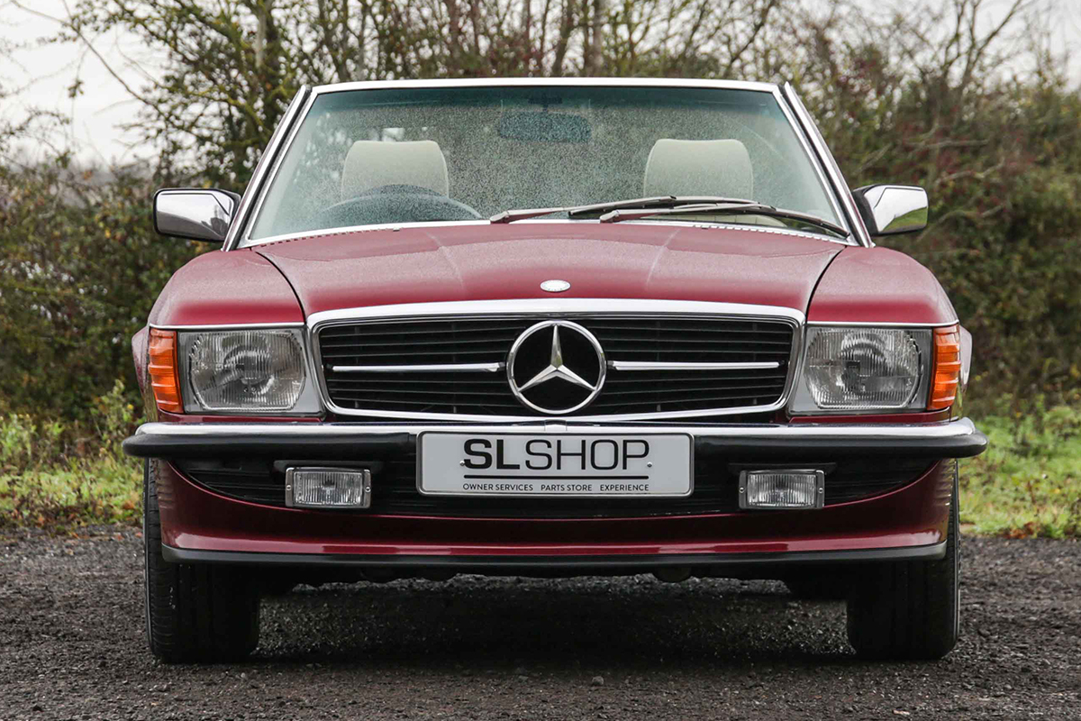1989 Mercedes-Benz 300SL (R107) Almandine Red with Beige Leather #2245 ...