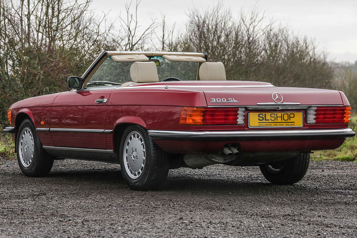 1989 Mercedes-Benz 300SL (R107) Almandine Red with Beige Leather #2245 ...