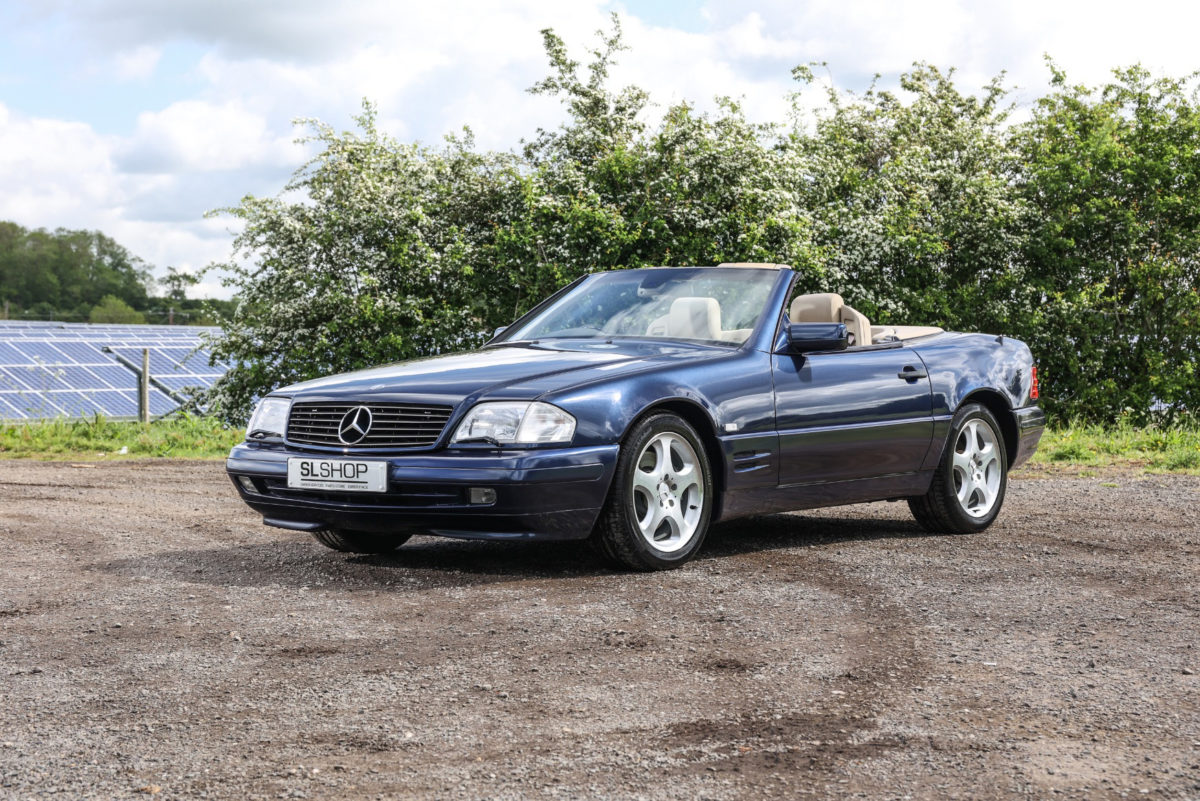 1997 MercedesBenz SL SL500 (R129) Azurite Blue (366U) with Beige