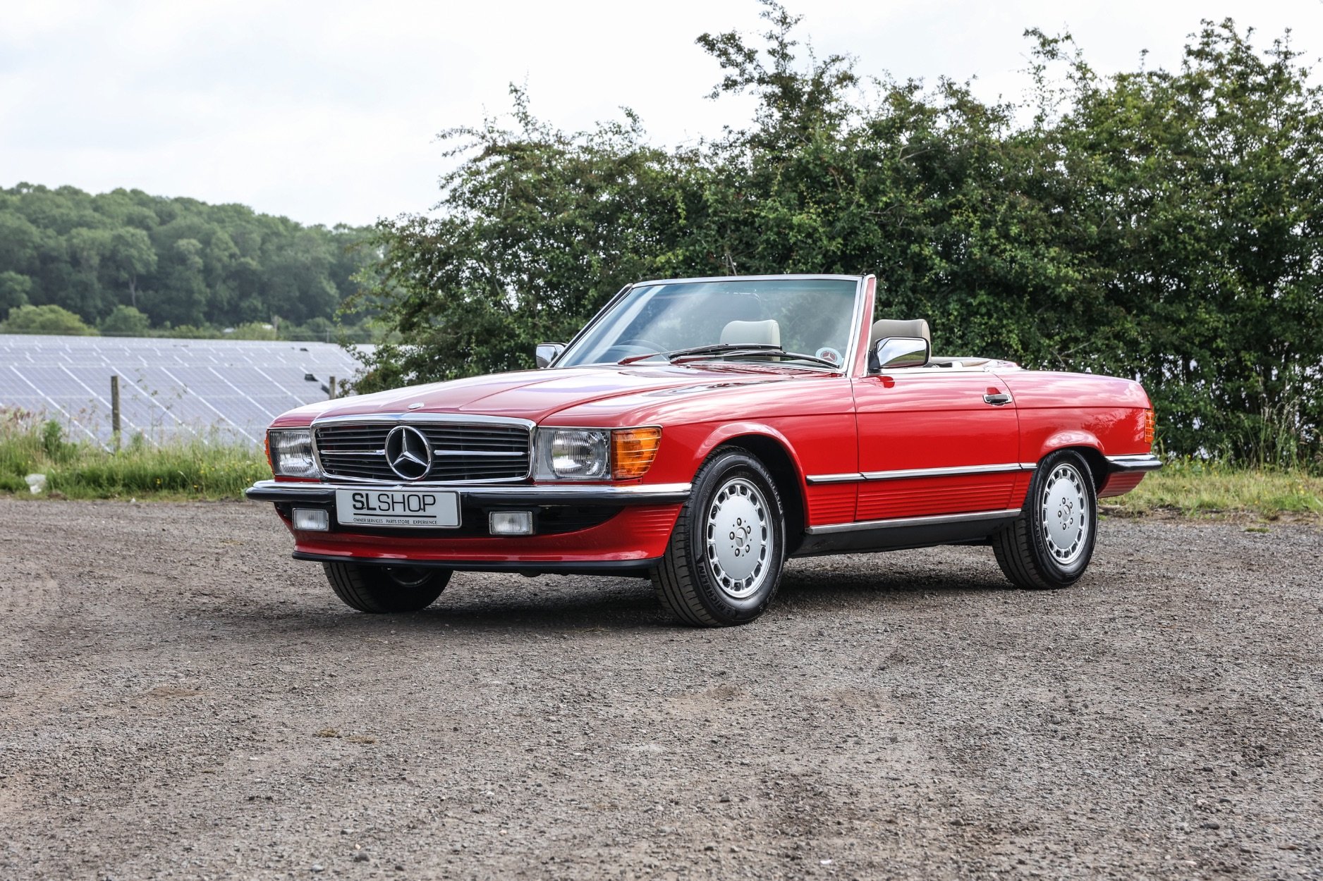 Signal Red Mercedes 300SL for sale with SLSHOP