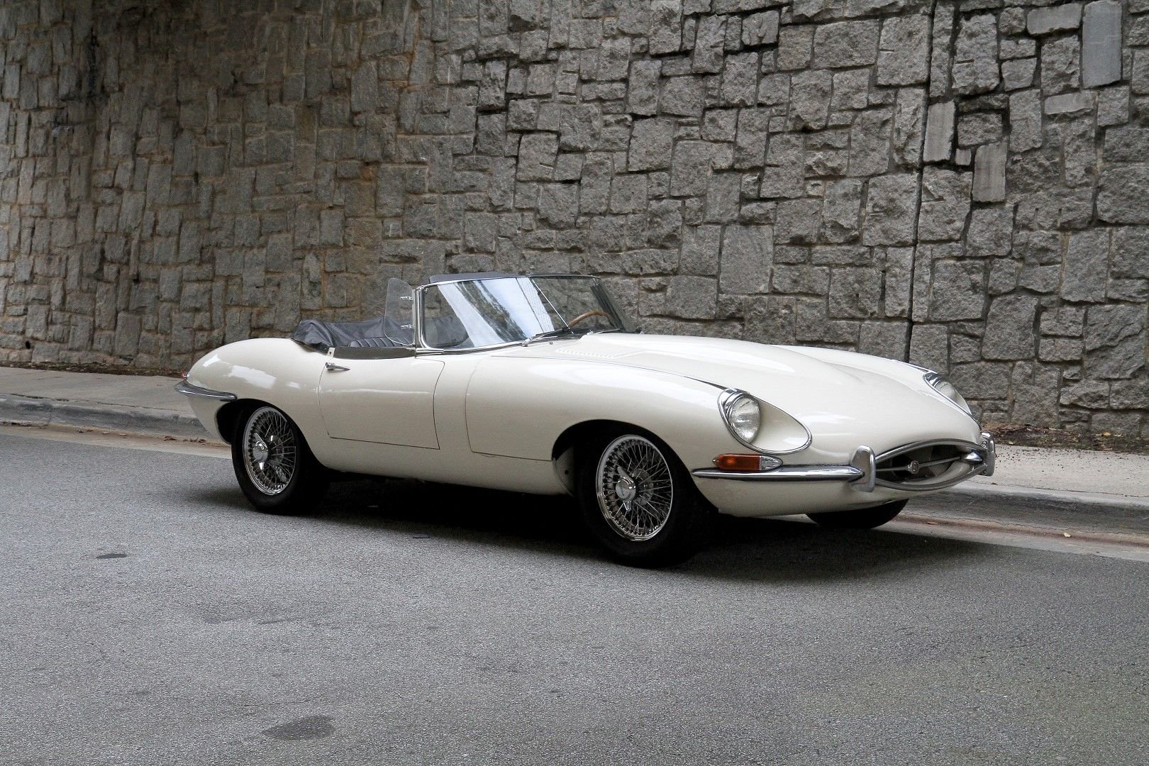 A 1968 Jaguar E-Type Roadster