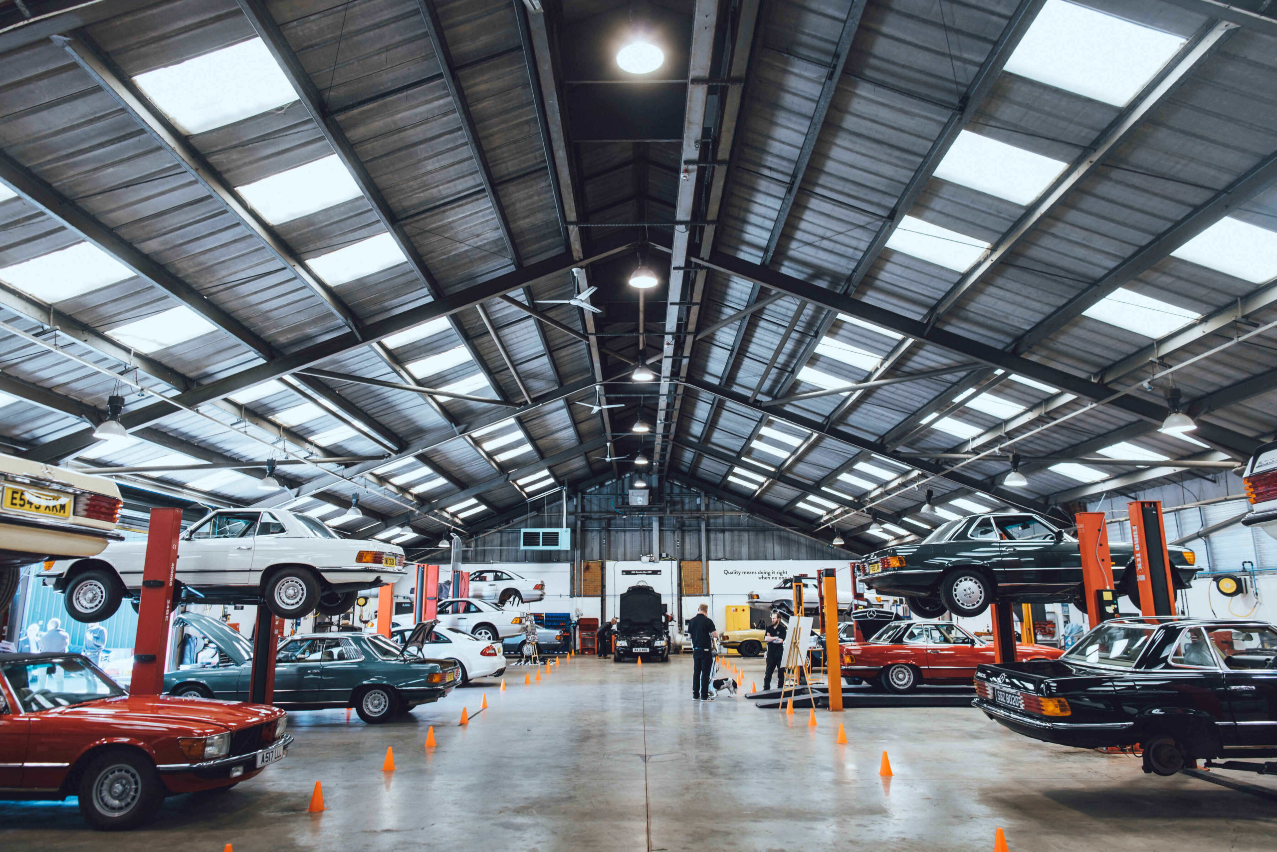 classic car storage with onsite service and MOT centre