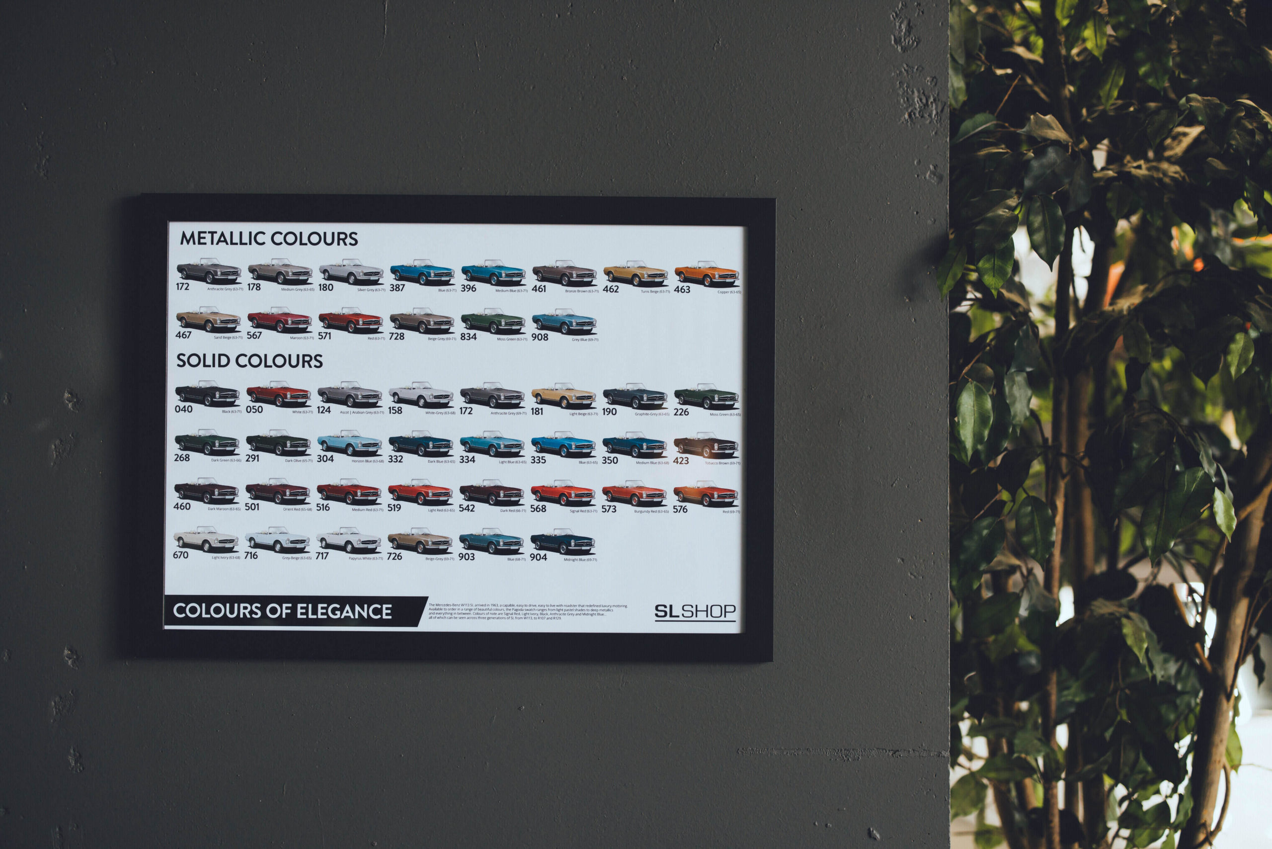 The W113 Colours of Elegance poster by SLSHOP