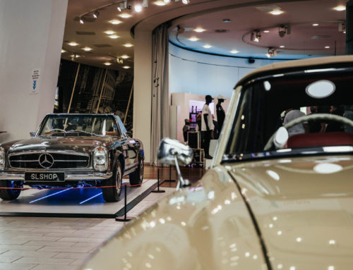 SLSHOP Mercedes 280SL Pagoda on Display at MB World Brooklands