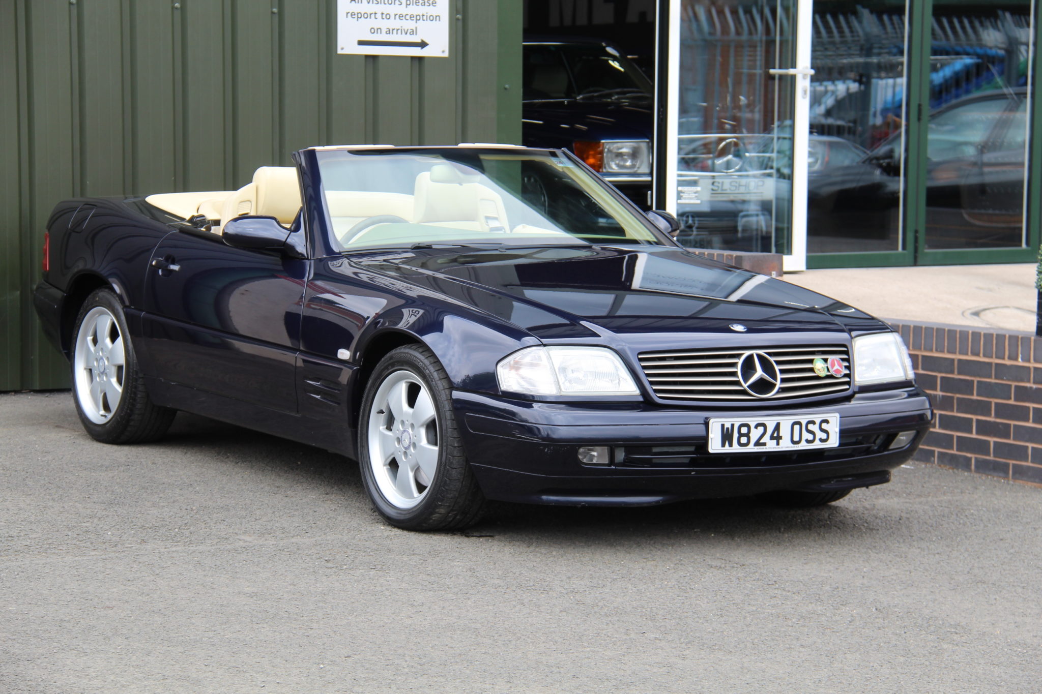 2000 Mercedes-Benz SL320 R129 Tansanit Blue Metallic 359 Saffron Nappa ...