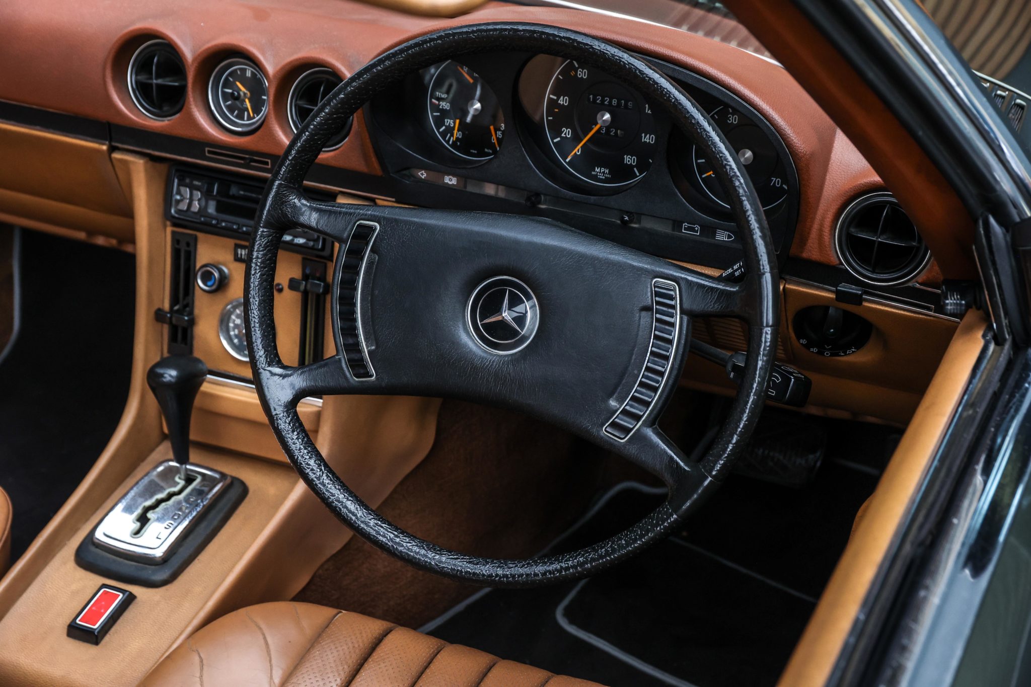 1972 Mercedes Benz (R107) 350SL British Racing Green with Brown Leather ...