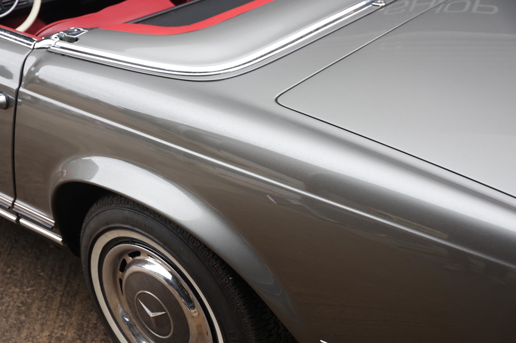 1968 Mercedes Benz W113 280SL Anthracite Grey Metallic with Red Leather ...