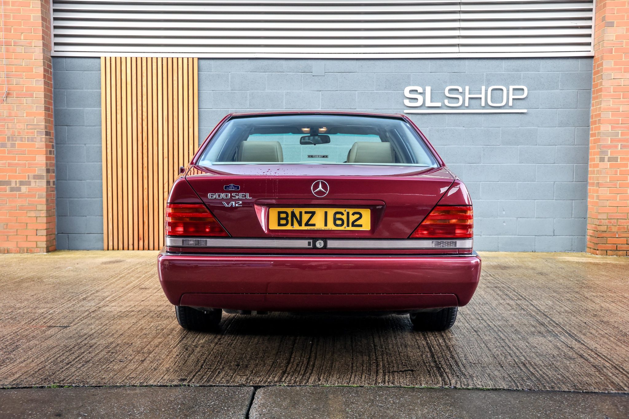 1992 Mercedes Benz W140 600SEL Almandine Red Metallic with Cream ...