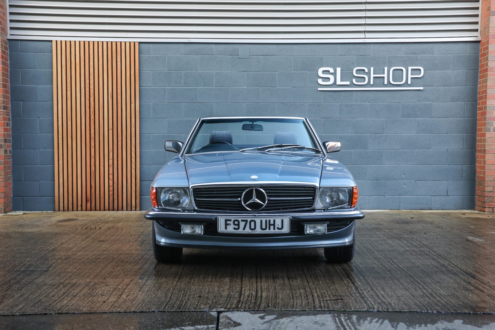 1988 Mercedes Benz R107 500SL Diamond Blue (355) with Blue Check (072 ...