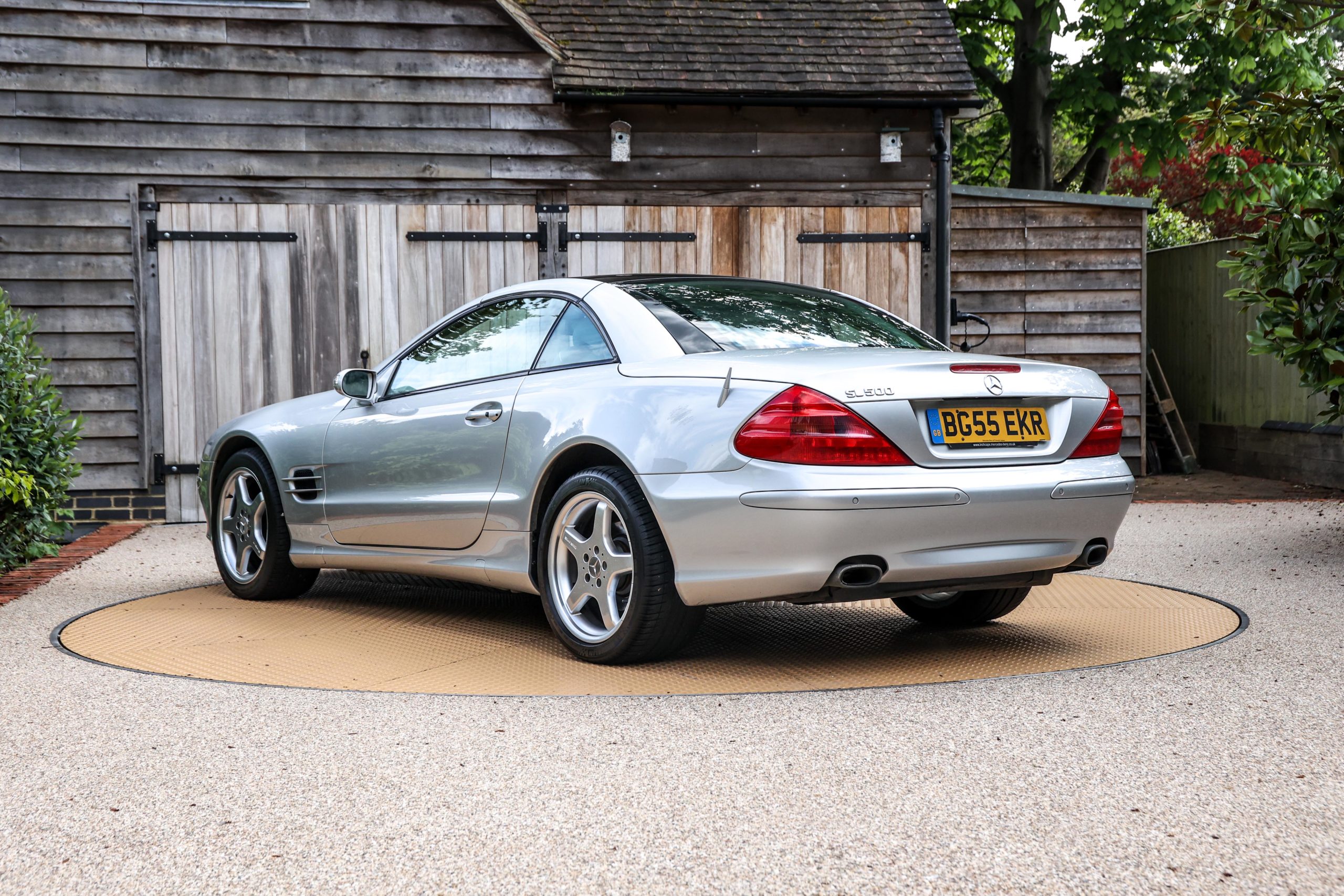2005 Mercedes Benz R230 SL500 Brilliant Silver (744) with Grey