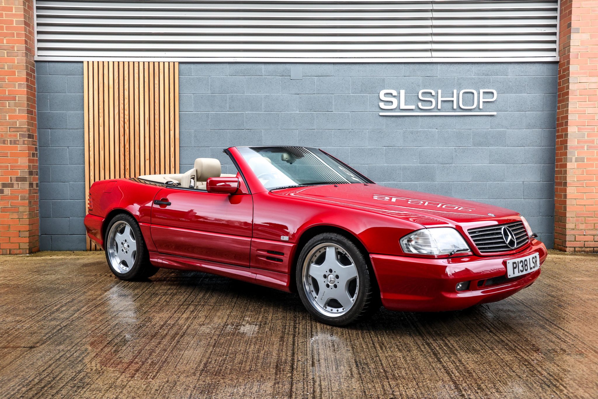 1997 Mercedes Benz R129 SL60 AMG Imperial Red (582) with Mushroom