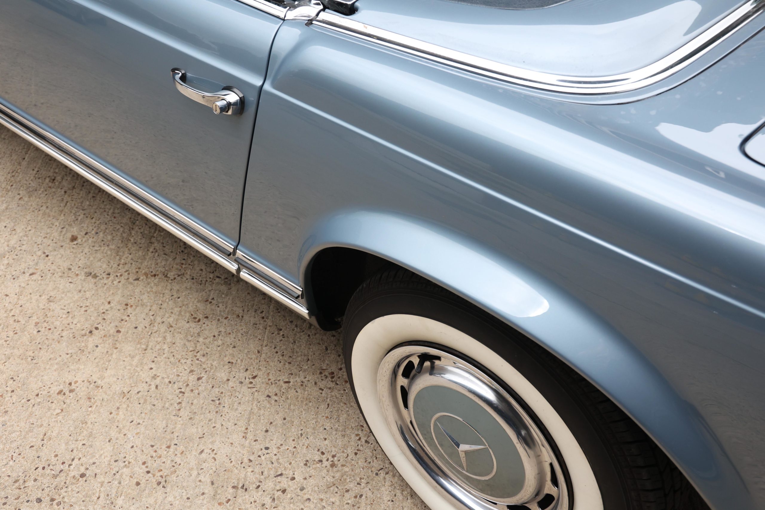 1970 Mercedes Benz W113 280SL Gray Blue (906) with Blue MB Tex