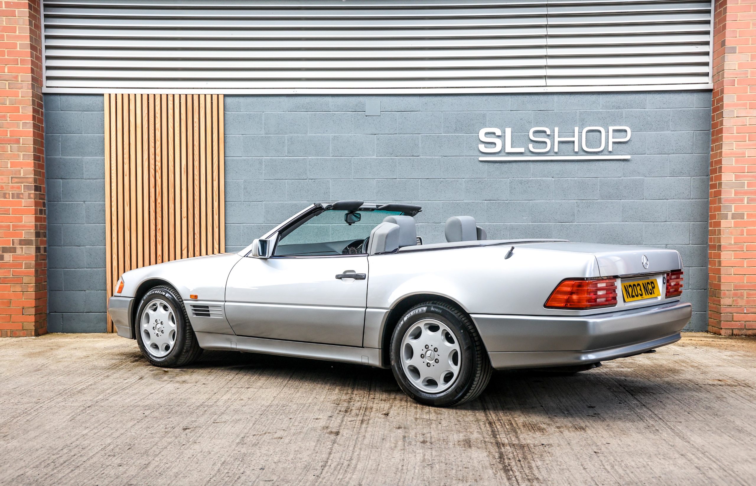 1995 Mercedes Benz R129 SL280 Brilliant Silver (744) with Grey