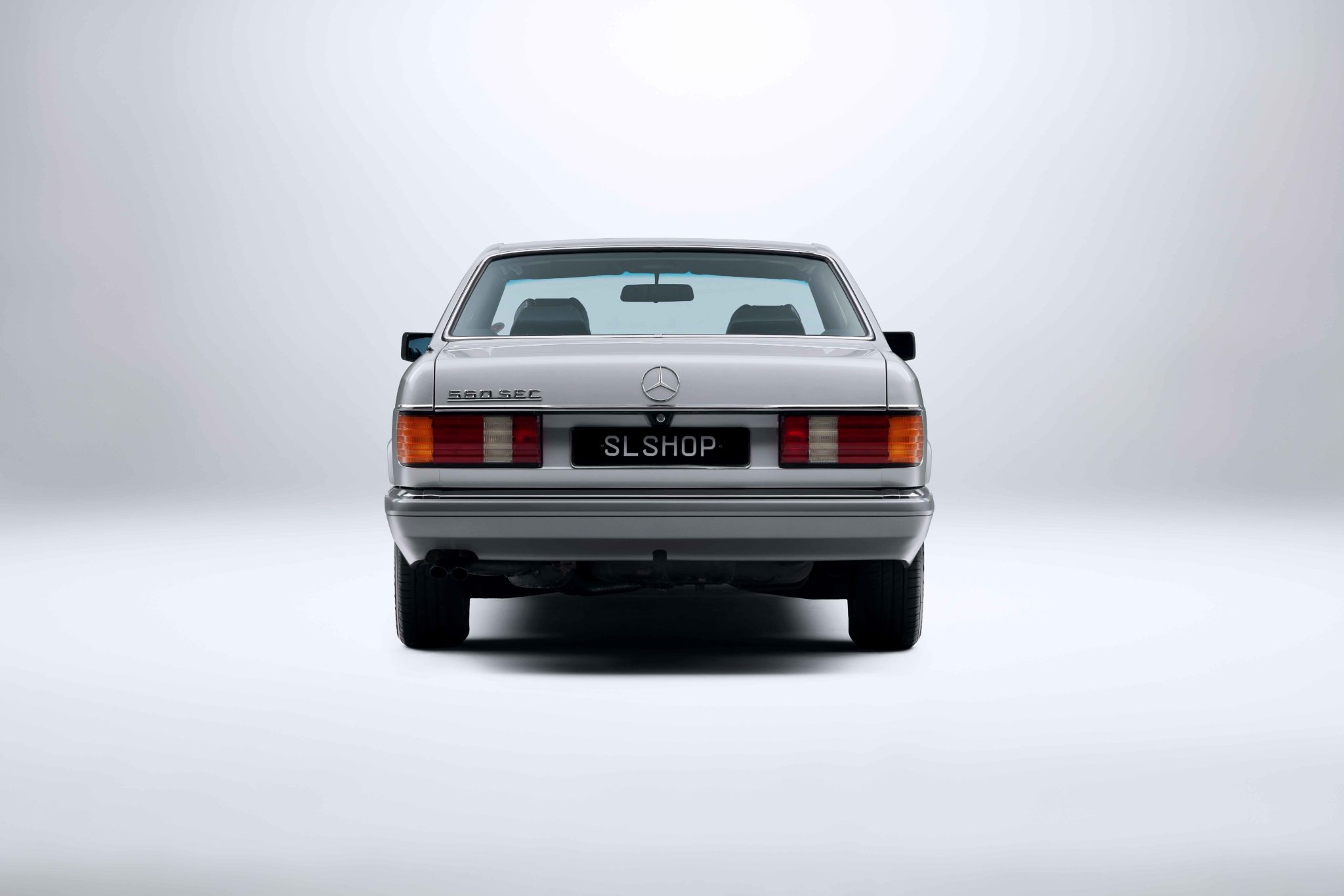 1988 Mercedes Benz W126 560SEC Astral Silver (735) with Black Leather ...