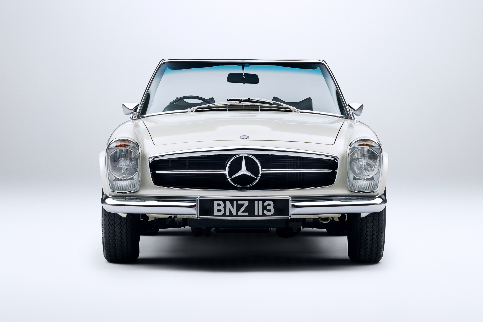 1968 Mercedes Benz W113 280SL Automatic White (050) with Black Leather ...