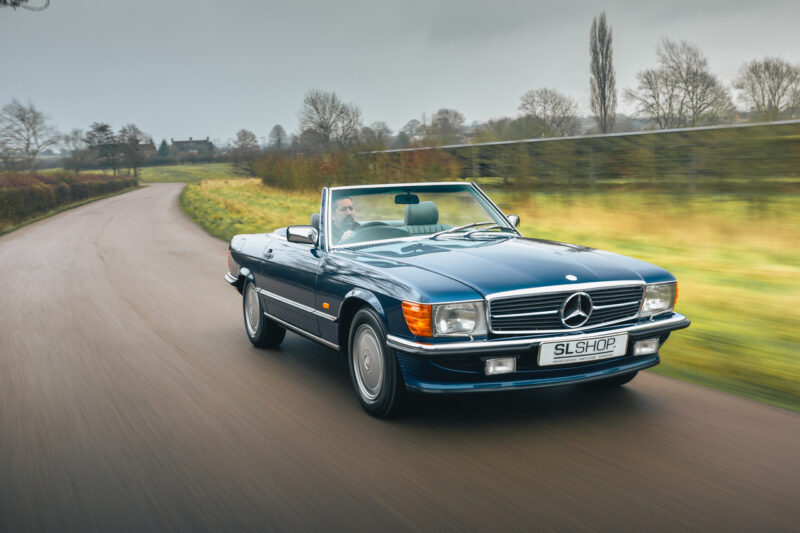 1986 Mercedes Benz R107 500SL Nautical Blue (929) with Grey Leather ...