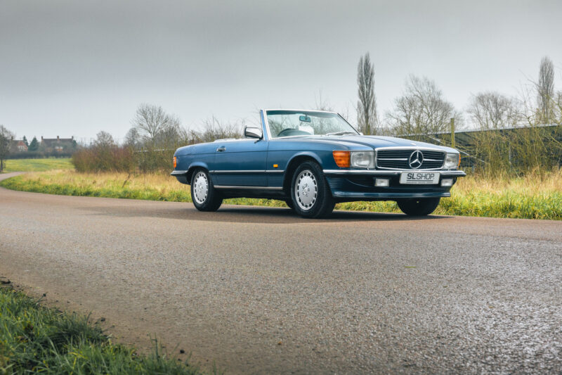 1986 Mercedes Benz R107 500SL Nautical Blue (929) with Grey Leather ...