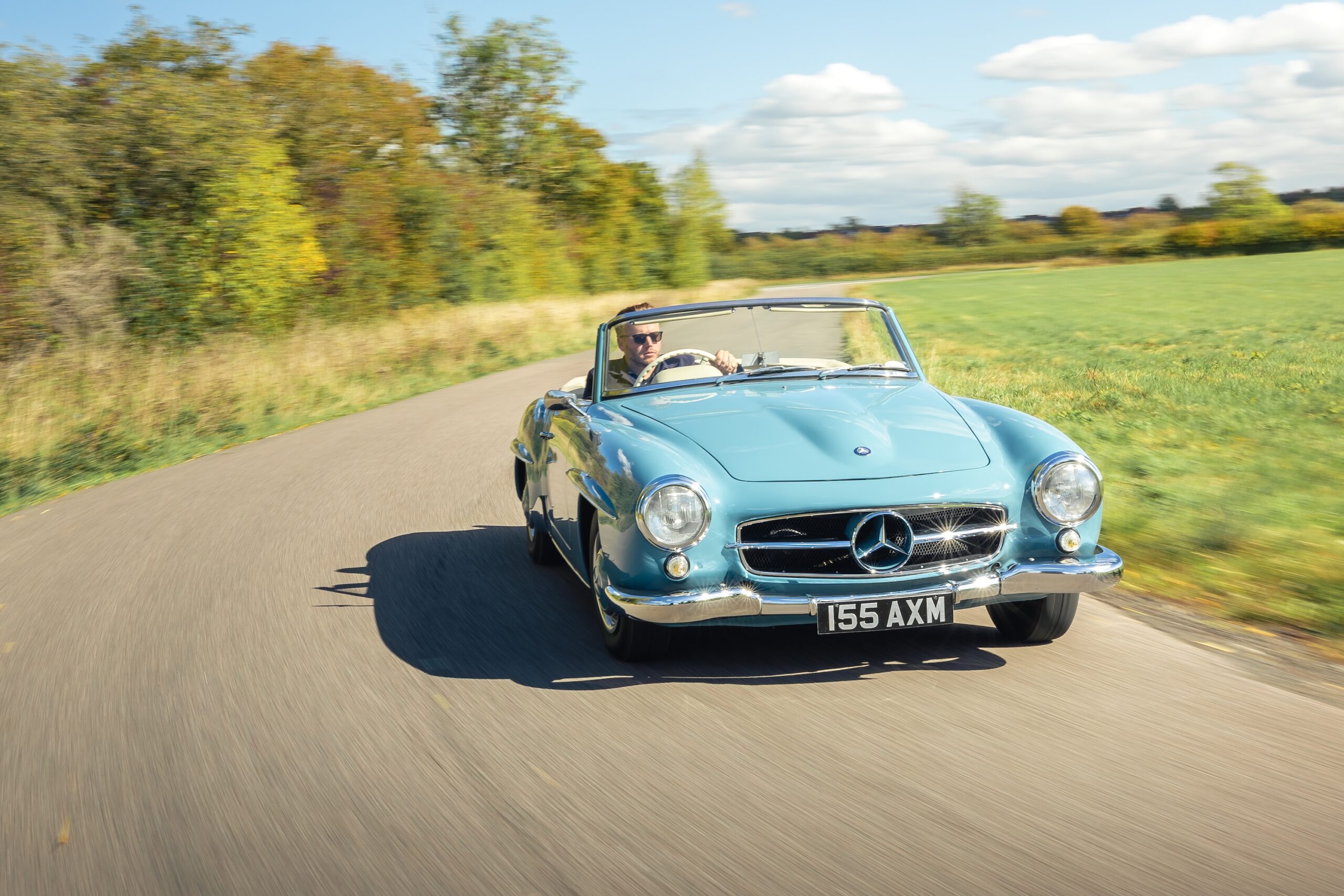 1960 Mercedes-Benz W121 190SL RHD Blue with Cream Leather Manual