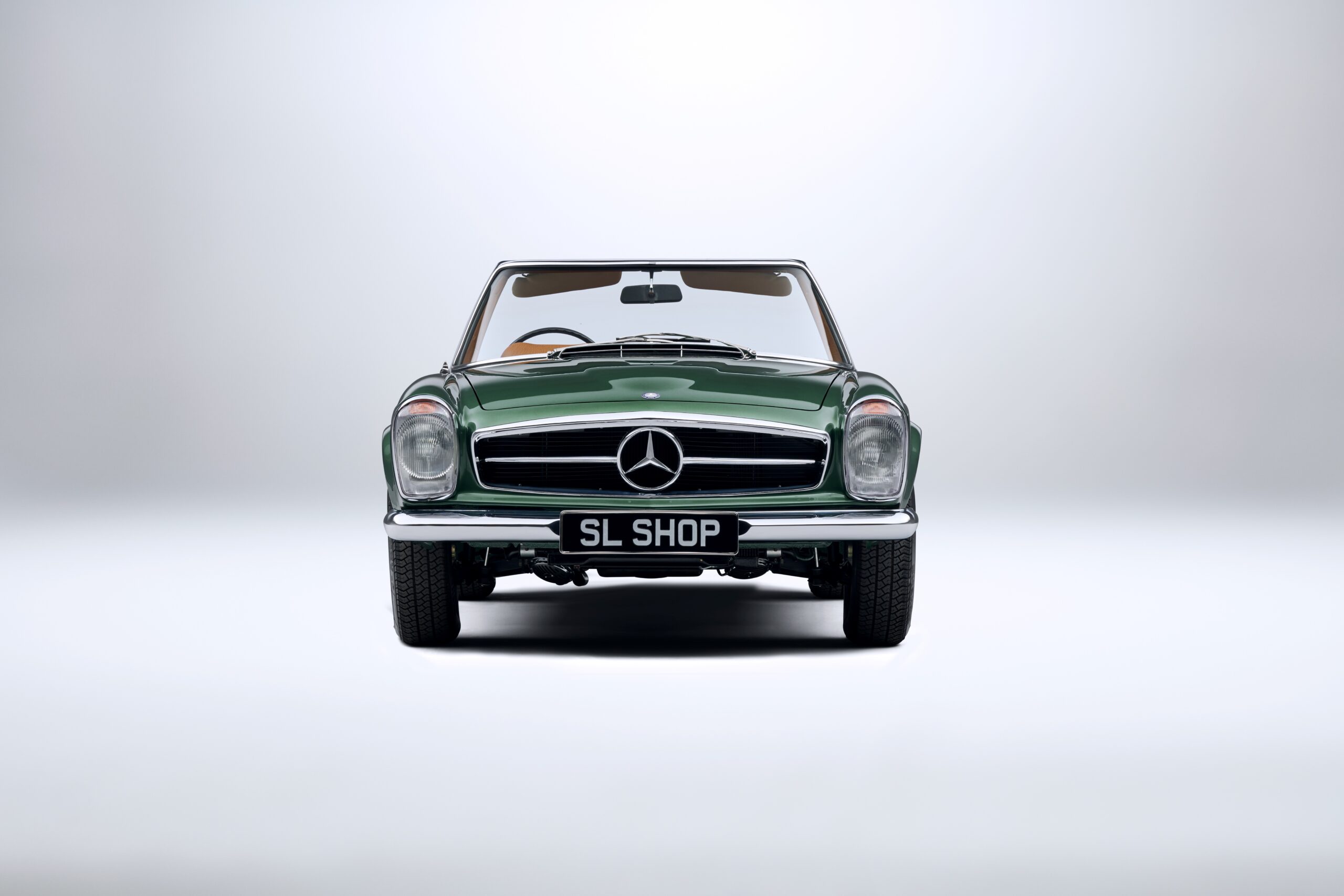 1968 Mercedes Benz W113 280SL Moss Green Metallic (834) with