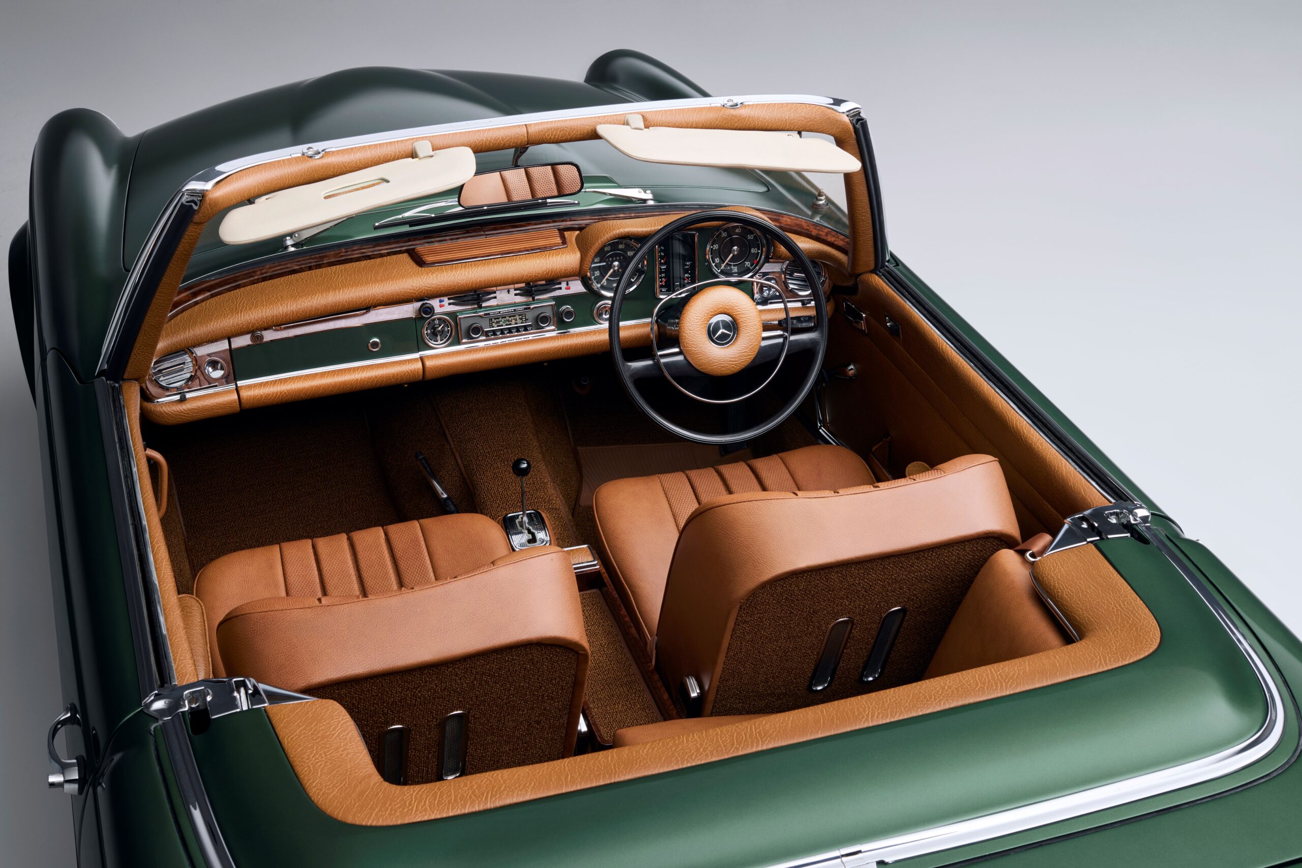 1968 Mercedes Benz W113 280SL Moss Green Metallic (834) with